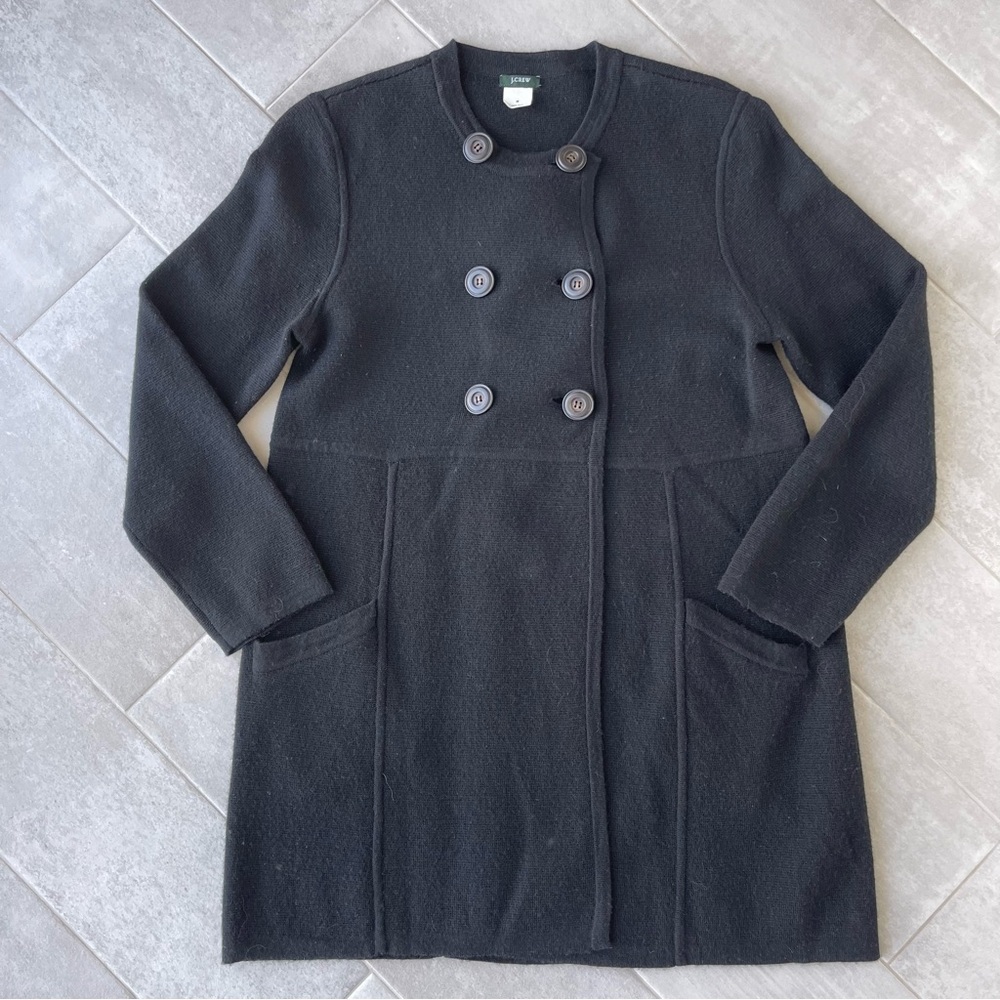 J. Crew Double-breasted Sweater Jacket